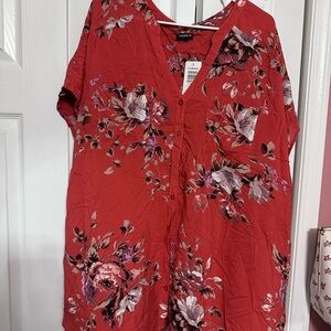 Torrid Floral Blouse NWT